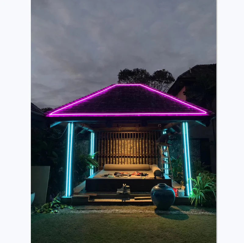 S1313 Neon Light Housing – 13x13mm | Silicone LED Channel System | 8mm PCB Width | IP67 Waterproof | 16.4FT/5M*1/16.4FT/5M*5