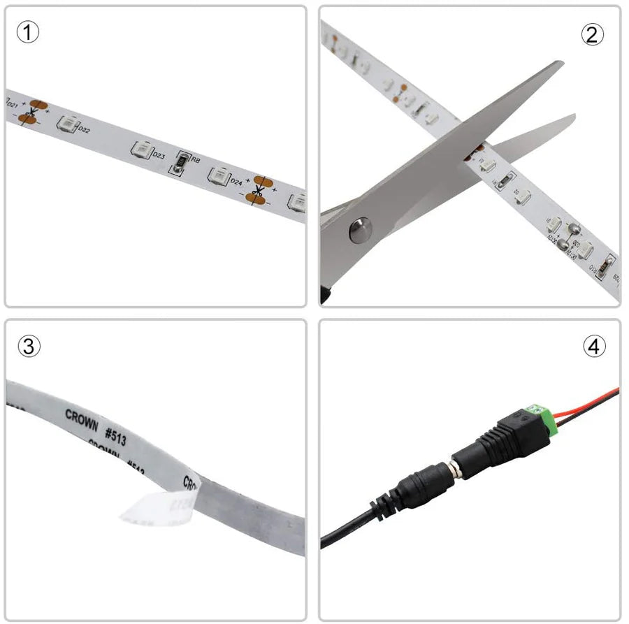 850nm Non-Waterproof DC12V-IR LED Strips-SMD2835/SMD5050-30/60/120/240 LEDs/m-5/50 Meters-IR Night Vision, CCTV Camera, Security Camera, Machine Vision