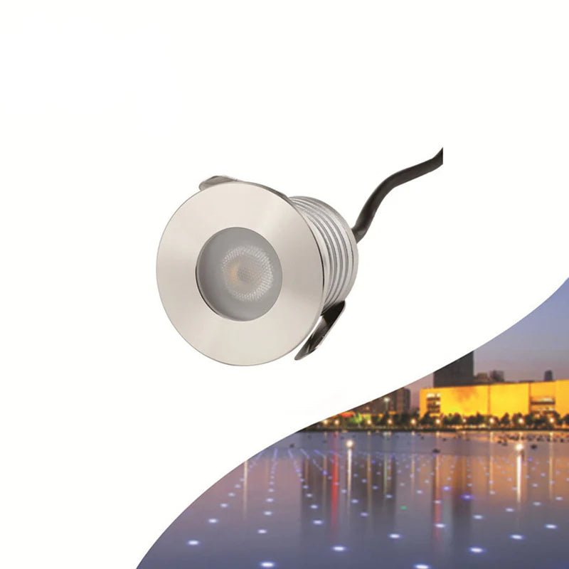 3W Single LED Underwater Lights – DC 12V / 24V Low Voltage | 3W | 304 Stainless Steel Round Submersible Lights | IP68 Waterproof | Warm White / Neutral White / Cool White for Pool, Fountain & Garden Landscape Lighting | 8 / 10-Pack
