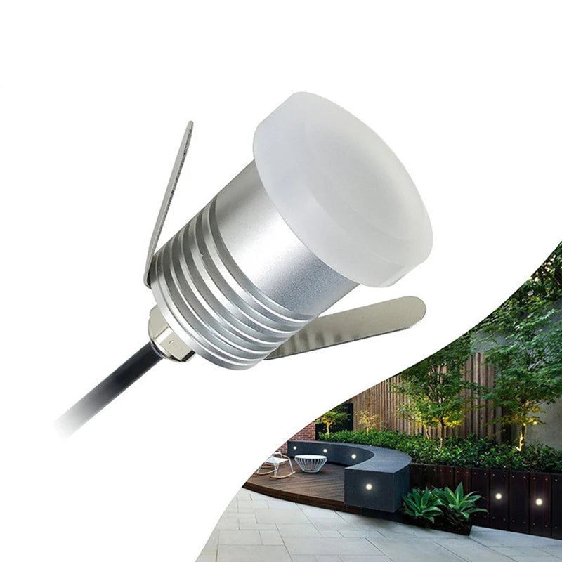 8/10-Pack Moonlight LED Step Lights – 3000K / 4000K / 6000K & Red / Green / Blue | 1W | DC12–24V | IP65 Waterproof Anti-Glare Inground & Wall Lights