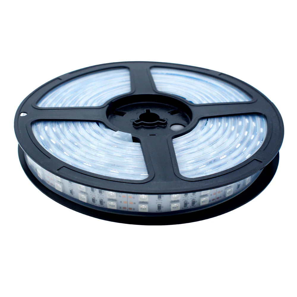 LightingWill 395–405nm SMD5050 UV LED Strip Light – 30/60/120 LEDs/m, 5M (16.4FT), DC12V, Non-Waterproof/IP67