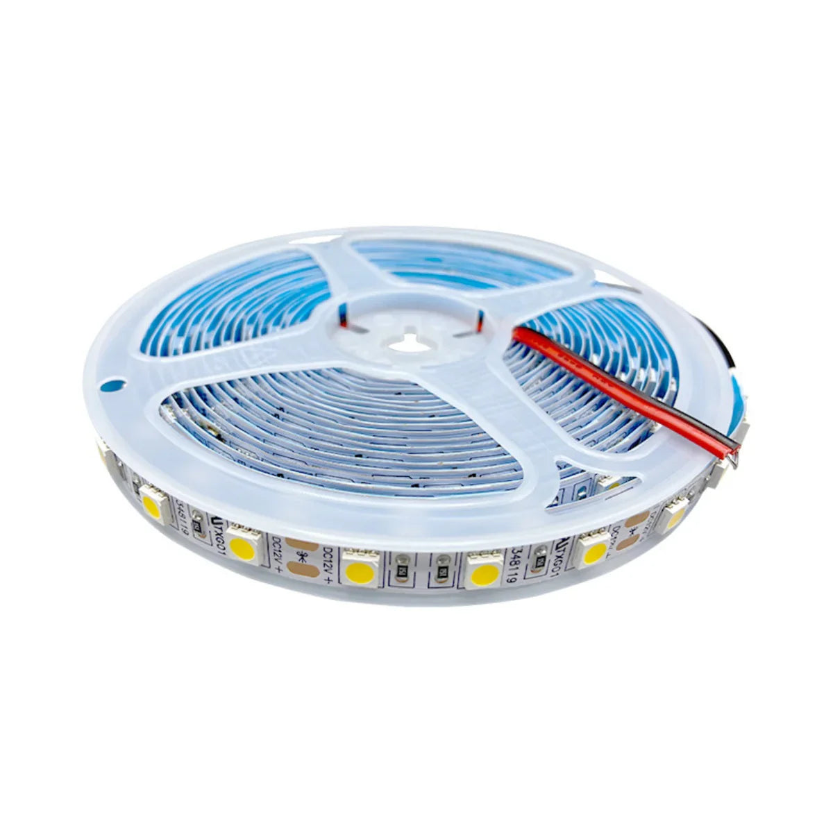 SMD5050 Single Color LED Strip Light | 5M | DC 12V | 60 LEDs/m | 10mm PCB | High Brightness Low Voltage LED Tape | IP00 / IP67 | Warm White / Natural White / Cool White