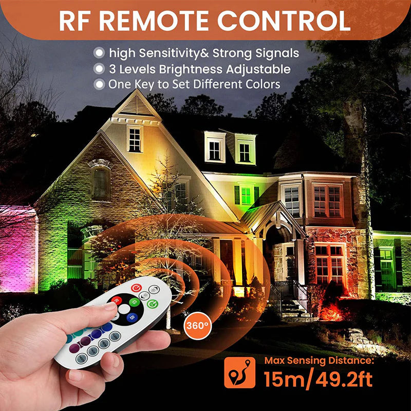 LightingWill Low Voltage RGBWW Inground LED Well Lights – DC 12V–24V | 3W /5W | 6 / 8-Pack | RGB + 3000K Warm White | IP65 Waterproof | Outdoor Landscape & Ground Lighting for Garden, Yard & Driveway