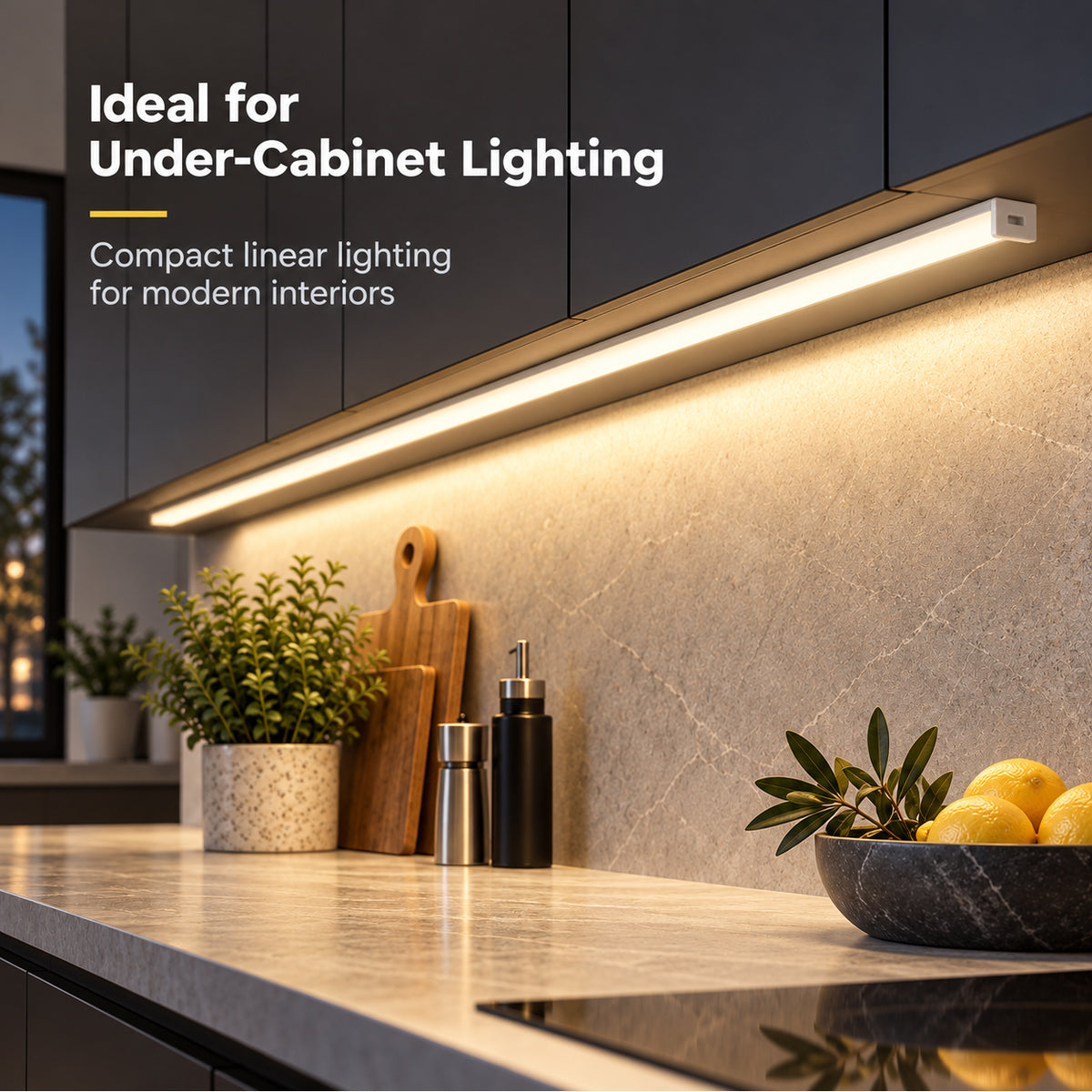 Silver 627-B 12 × 6.5mm LED Aluminum Channel, 8.8mm Inner Width, with Milky White Cover & Installation Accessories