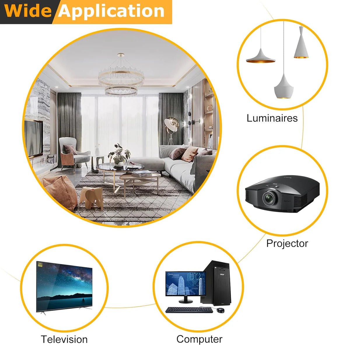 24 AWG 2/3/4/5 Conductor Black/White PVC Insulated Copper Cable – Multi-Core Flexible Wire for LED Installation – 10m (33ft)