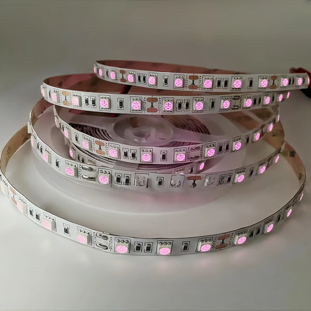 810nm IP65 Waterproof DC12V-IR LED Strips-SMD2835/SMD5050-30/60/120/240 LEDs/m-5/50 Meters-Near Infrared Light, Wellness Light, Body Care, NIR Light