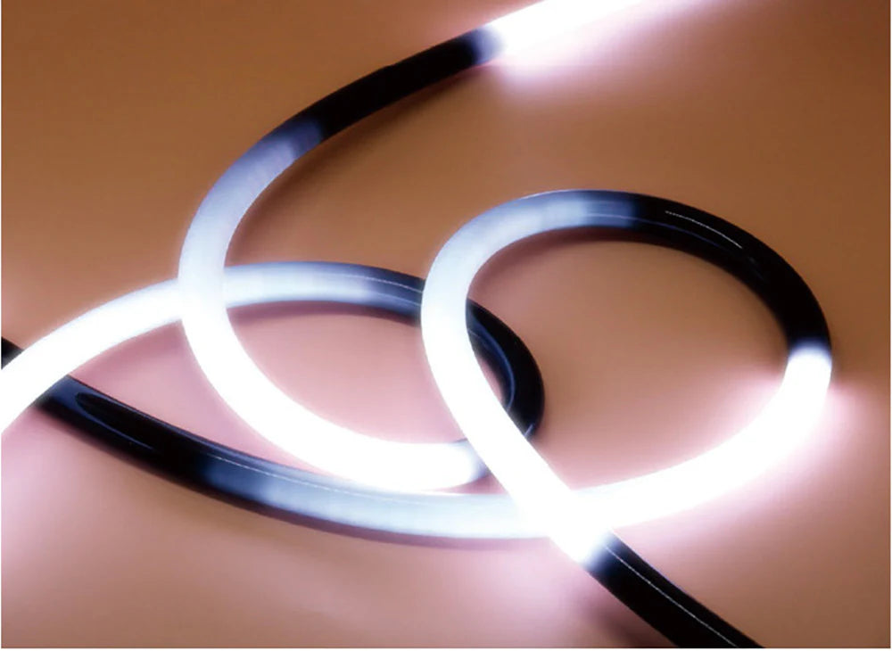 S-360E Series ⏀22mm 360 Emitting LED Neon Housing | 8mm PCB Width | S22D Black Architectural Neon Housing | IP67 Waterproof | 16.4FT/5M | Standard Install | Club Decorative Lighting