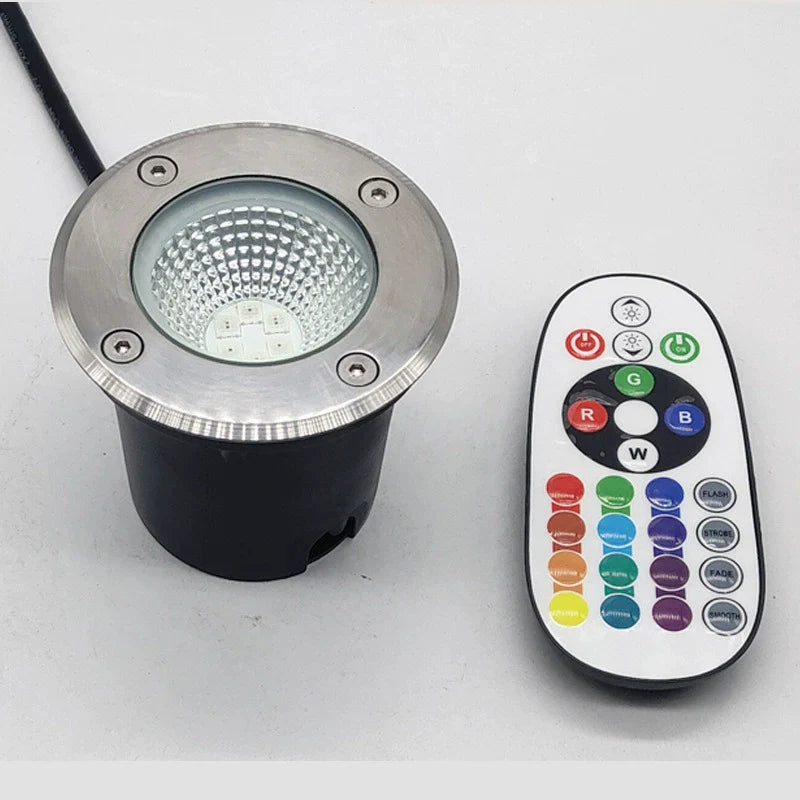 LightingWill Low Voltage RGBWW Inground LED Well Lights – DC 12V–24V | 3W /5W | 6 / 8-Pack | RGB + 3000K Warm White | IP65 Waterproof | Outdoor Landscape & Ground Lighting for Garden, Yard & Driveway