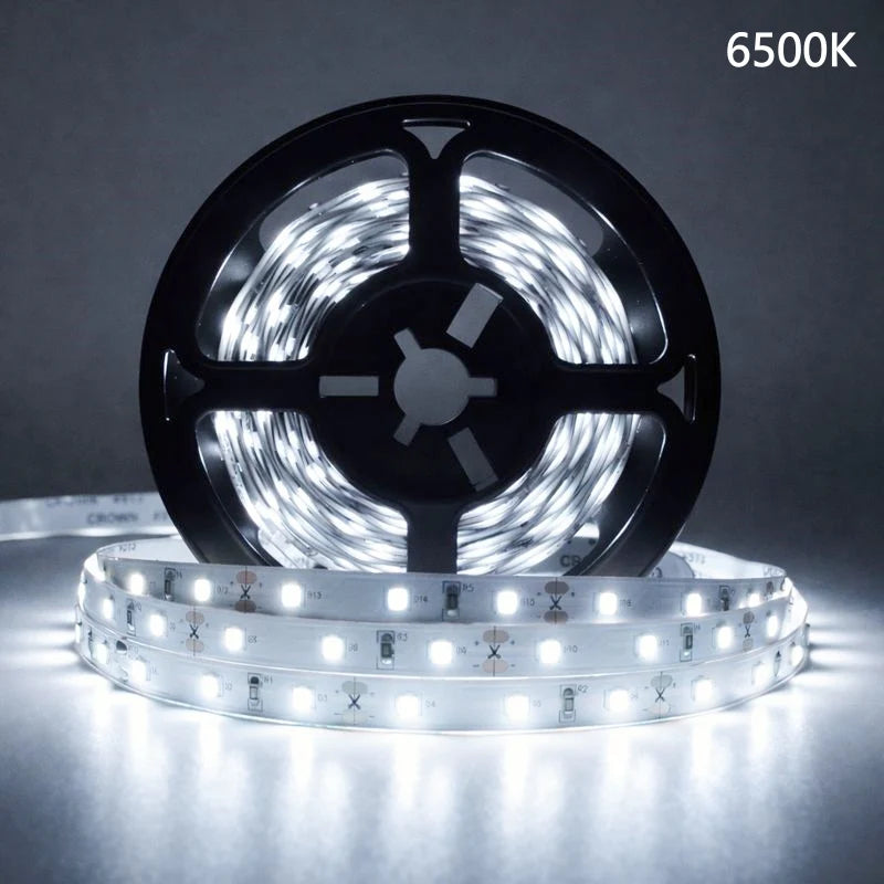 LightingWill DC24V SMD5050 Full Spectrum LED Strip Light 60LEDs/m 300 LEDs 12W/m, CRI 97+ Bright LED Ribbon 2700K–6500K, 10mm PCB IP00/IP67 for Kitchen Cabinet, Mirror, Bedroom, 5/50M