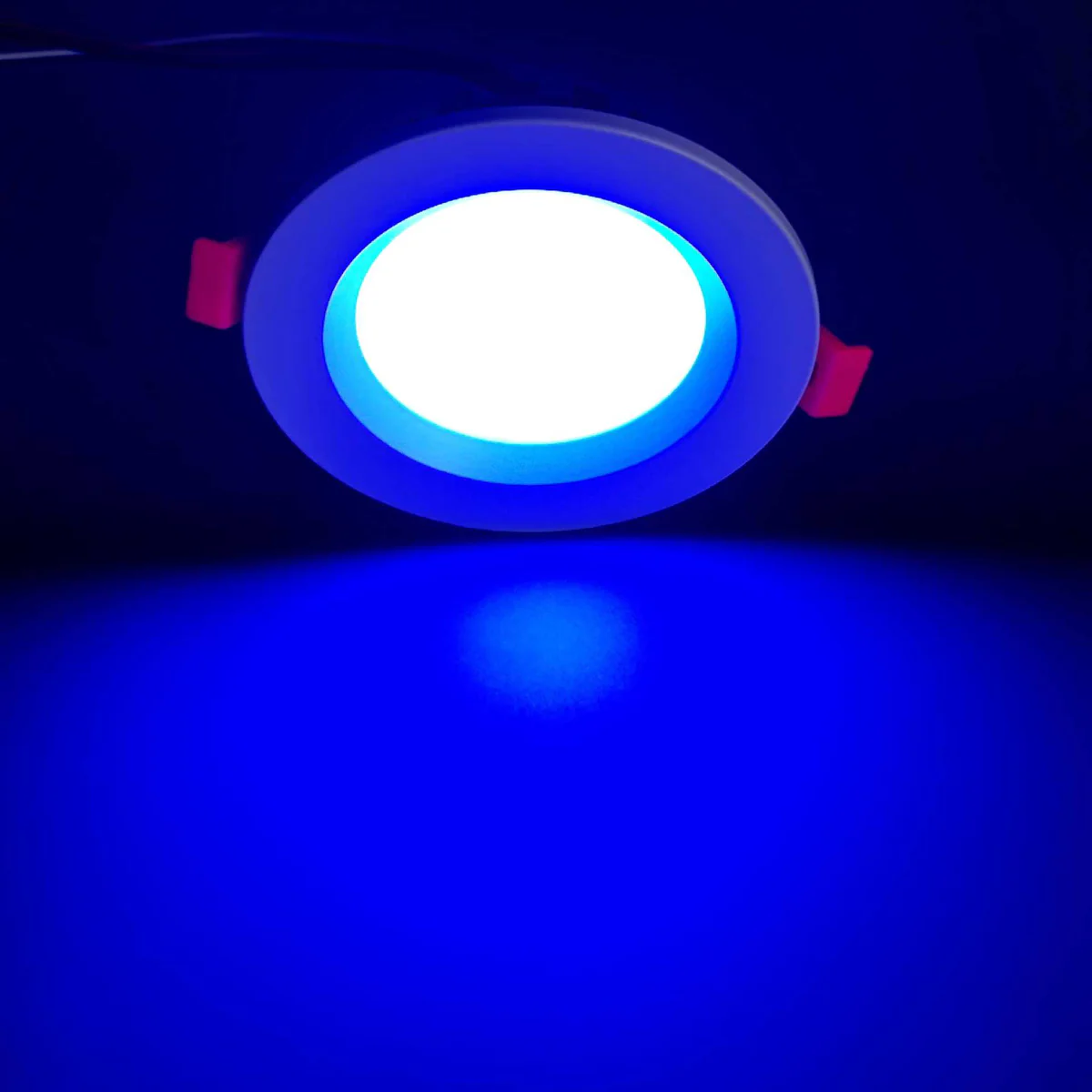 Smart RGB Downlight – RGBW RGBWW Super Bright Modern Recessed LED Downlights 12V 4W 6W 8W 12W Options White Round Embedded Design 4 Pack / 10 Pack (Controller and Power Supply Not Included)