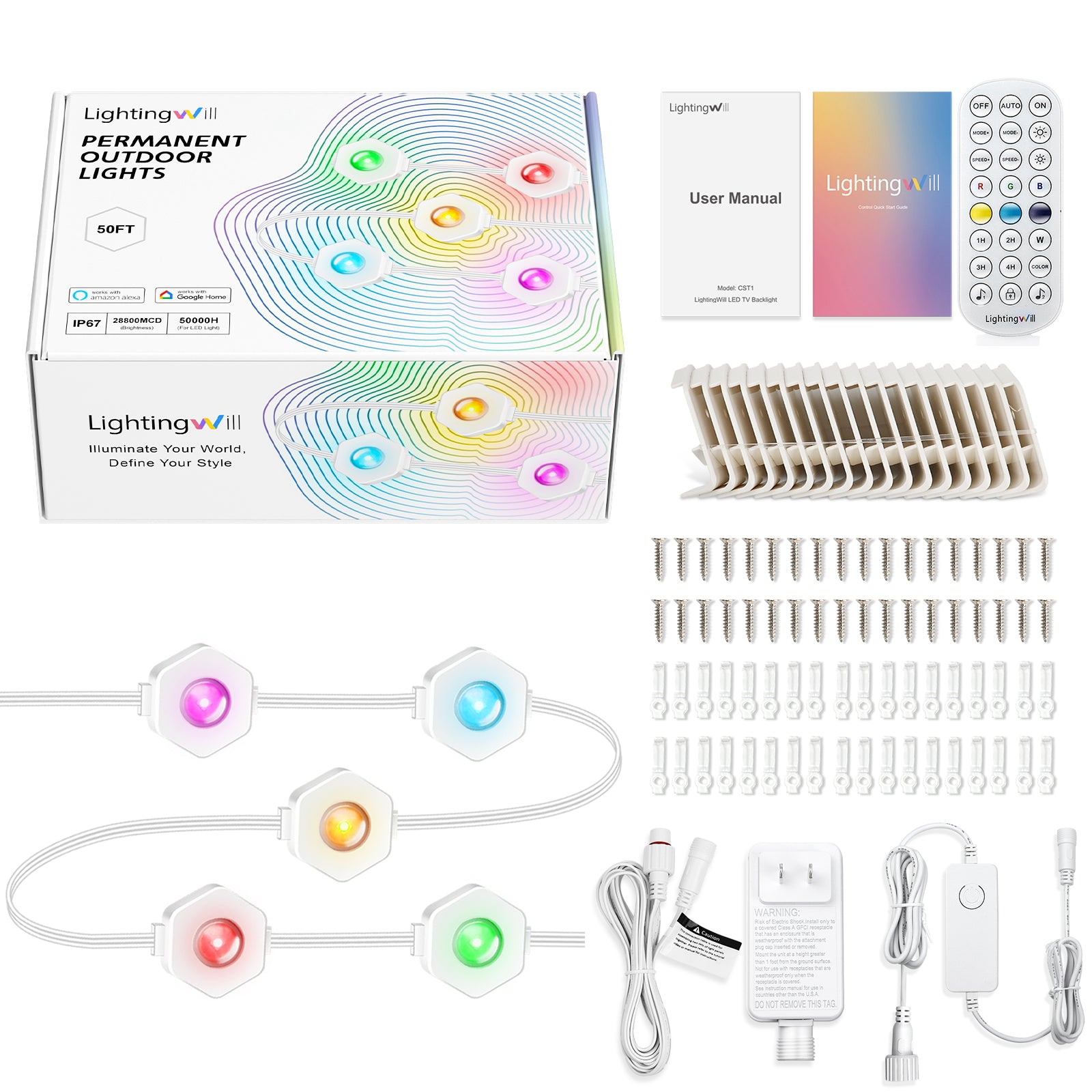 LightingWill OL1 Permanent Outdoor Lights