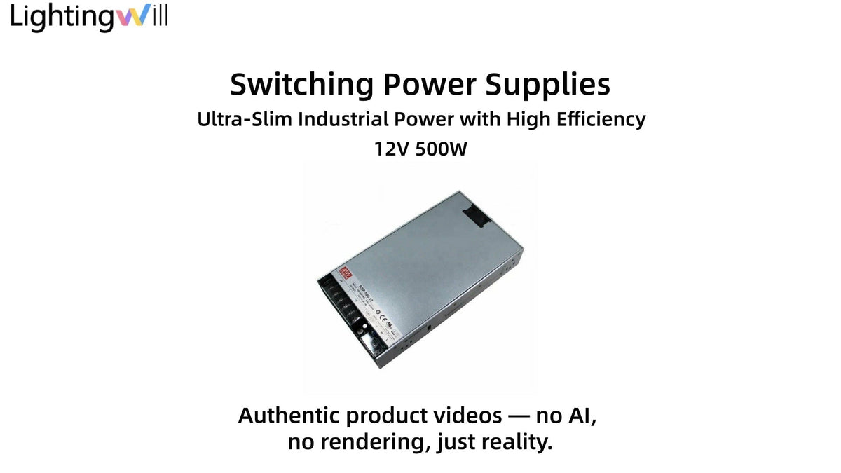 MEANWELL UHP Series 500W Power Supply Video Demo – Slim High-Efficiency LED Driver | LightingWill