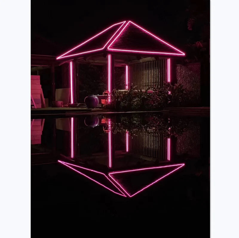 S1313 Neon Light Housing – 13x13mm | Silicone LED Channel System | 8mm PCB Width | IP67 Waterproof | 16.4FT/5M*1/16.4FT/5M*5