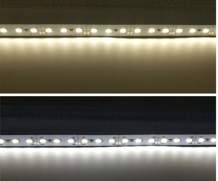 LightingWill SMD5630 Rigid LED Strip Light – DC12V / 24V | 18W/M | 72 LEDs/M | 12mm PCB | 1Meter Length | Warm White / Natural White / Daylight White / Cool White | Indoor Linear Lighting Bar | 10 / 50PCS