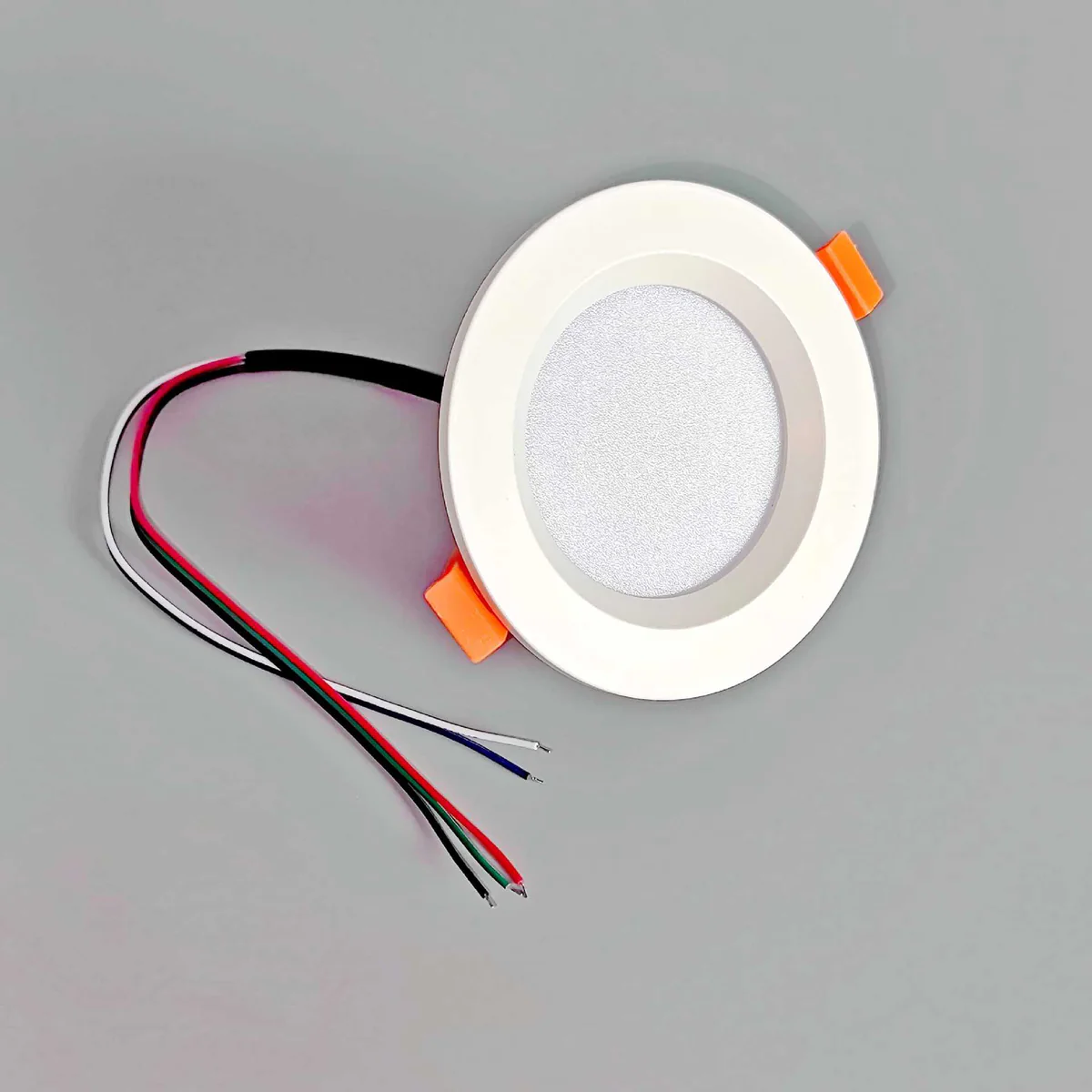 Smart RGB Downlight – RGBW RGBWW Super Bright Modern Recessed LED Downlights 12V 4W 6W 8W 12W Options White Round Embedded Design 4 Pack / 10 Pack (Controller and Power Supply Not Included)