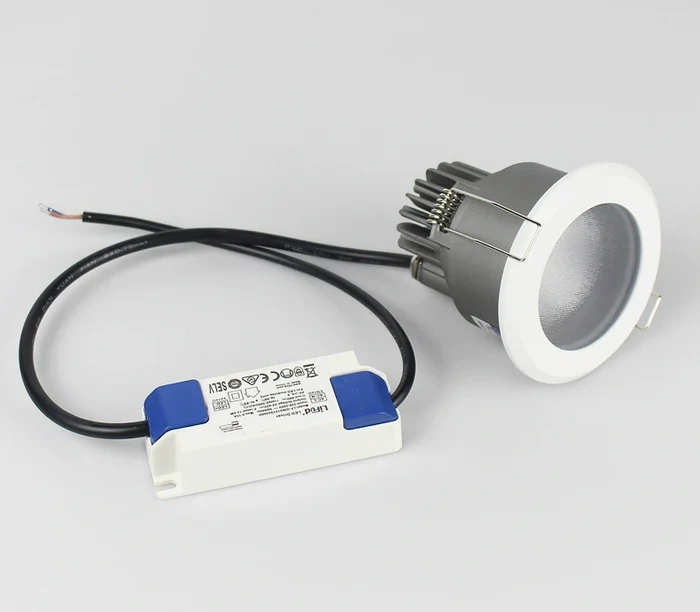 FX Waterproof Downlight – FX-1 Series IP65 LED Recessed Light | 7W / 12W / 15W | CRI 80+ | AC100–240V | Vapor-Proof Ceiling Fixture for Bathroom, Sauna & Outdoor Use | Black Trim | 1 / 4 / 10 Pack | Non-Dimmable