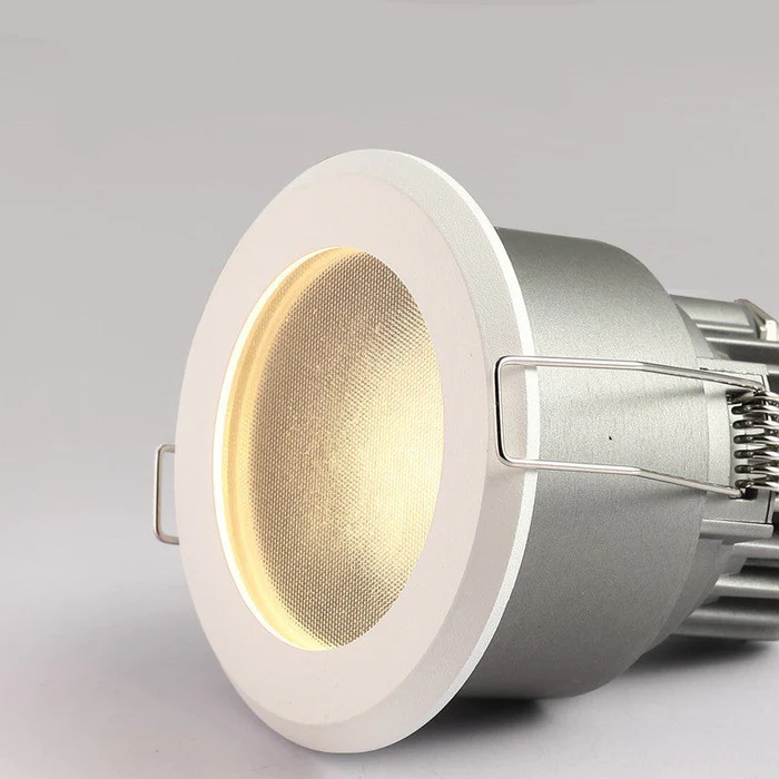FX Waterproof Downlight – FX-1 Series IP65 LED Recessed Light | 7W / 12W / 15W | CRI 80+ | AC100–240V | Moisture-Resistant Ceiling Light for Shower, Sauna & Outdoor Areas | White Trim | 1 / 4 / 10 Pack | Non-Dimmable