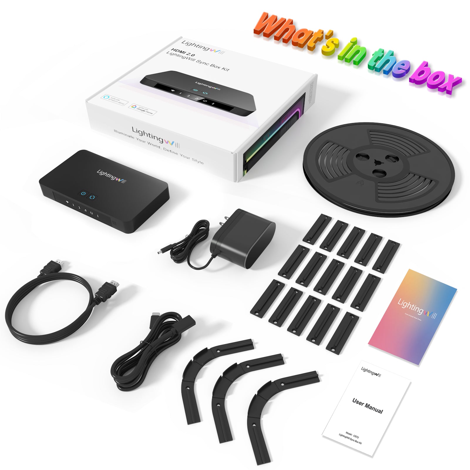 LightingWill HDMI 2.0 Sync Box Kit – Immersive TV Backlight for an Enhanced Viewing Experience