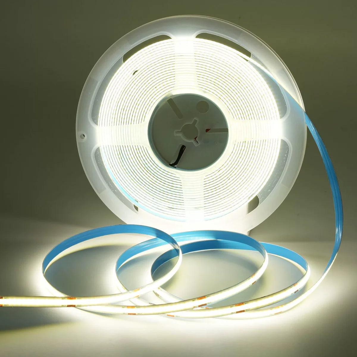 COB LED Strip Light 12V/24V 384LEDs/M, 5mm Flexible Dot-Free LED Tape, CRI90+ Non-Waterproof, 3000K / 4000K / 6500K / Red / Blue / Green / Pink / Yellow for Cabinet Kitchen Lighting, 5M/10M Pack