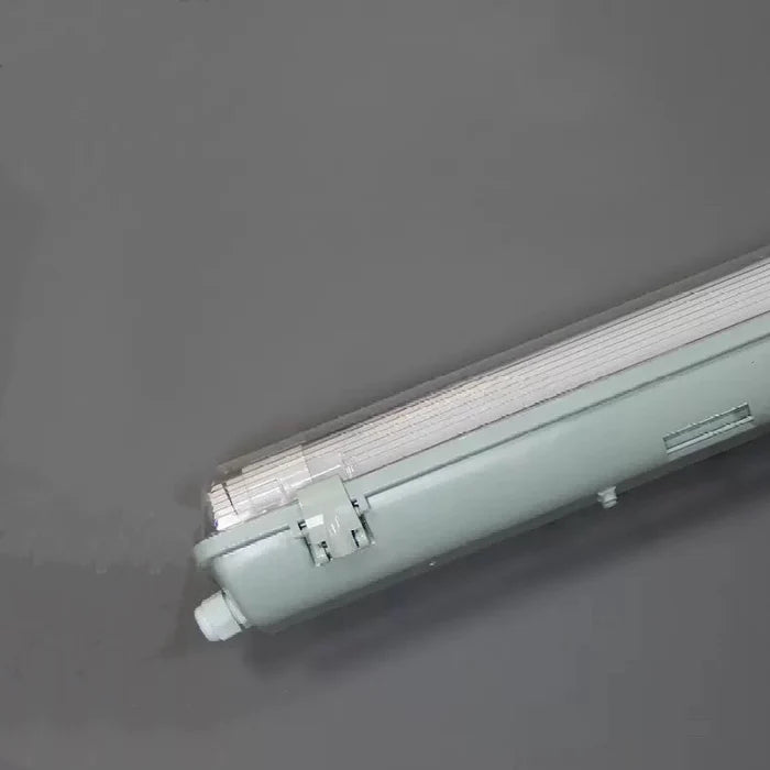 TP Series 2ft LED Tri-Proof Light, 1-Tube Included Waterproof Dustproof LED Fixture Stripe Clear Cover 3000K/4000K/5000K AC 90–240V Non-Dimmable 4-Pack