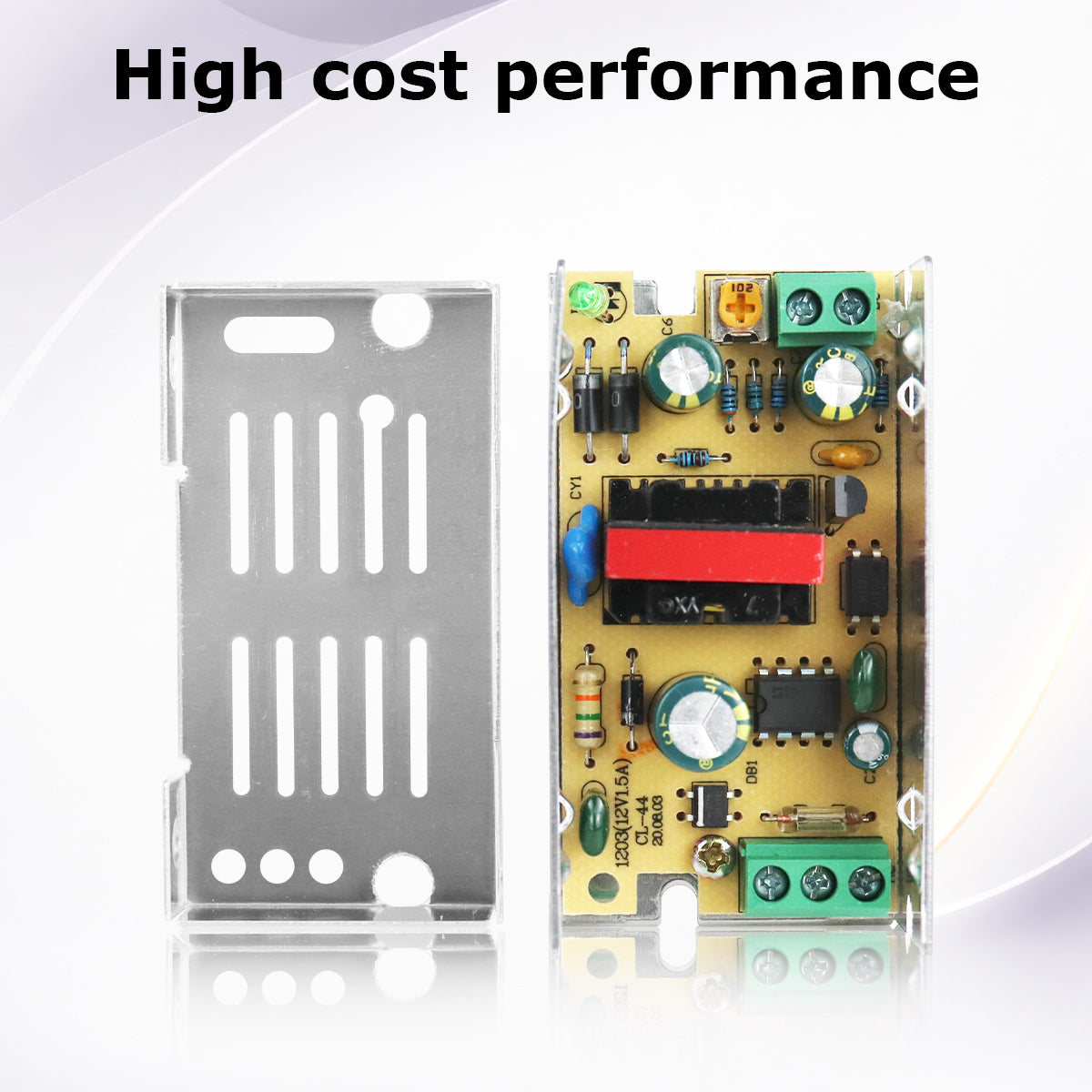 DC 5V LED Switching Power Supply 10W–100W, AC 110/220V Input, LED Light Driver Transformer, Durable Metal Housing with Screw Terminals, CE/FCC/RoHS Certified