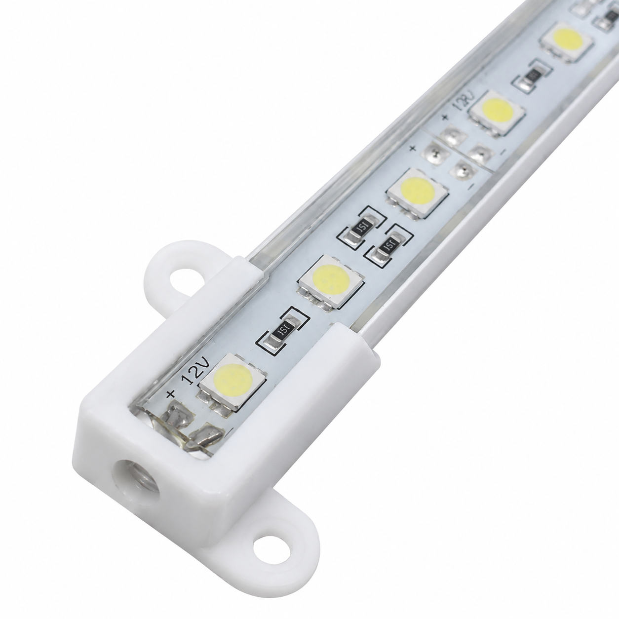 635nm IP65 Waterproof DC12V Red & Infrared Rigid LED Strip – Visible Red for Indicator Lighting & Decorative Use, SMD2835/36 LEDs, SMD5050/30 LEDs, 50cm/1 Pack