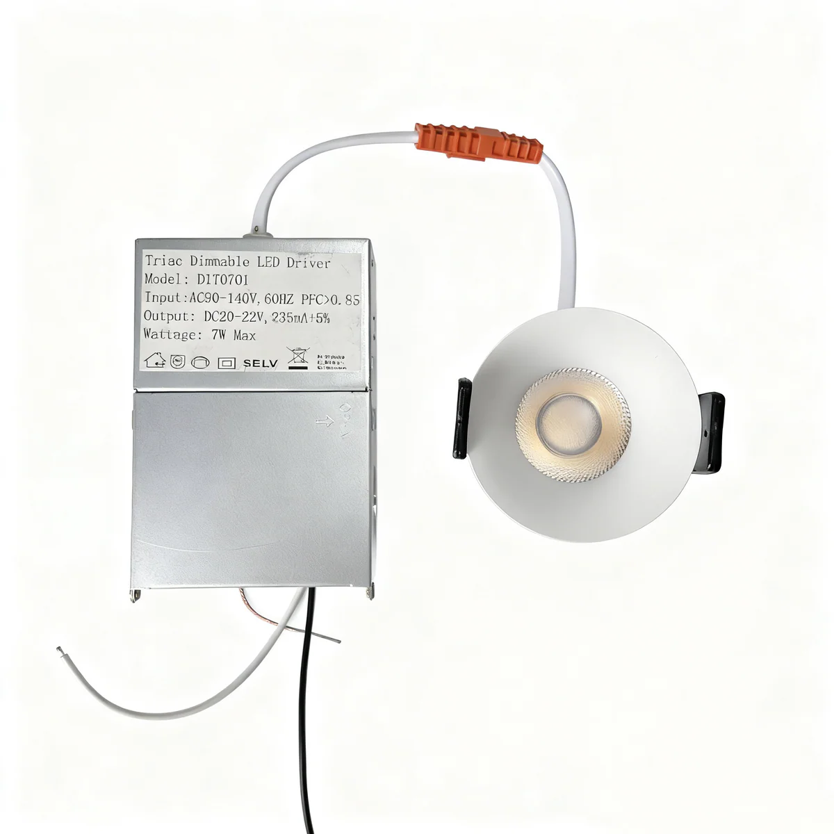 PRO Downlight PRO-1B Series Deep Recessed Anti-Glare Full Spectrum LED Downlight | AC 100–130V | 4 / 10 Pack | 7W / 9W / 12W | 5-CCT Adjustable | 24° Beam Angle | White Housing | CRI 95+ | Commercial Ceiling Recessed Lighting