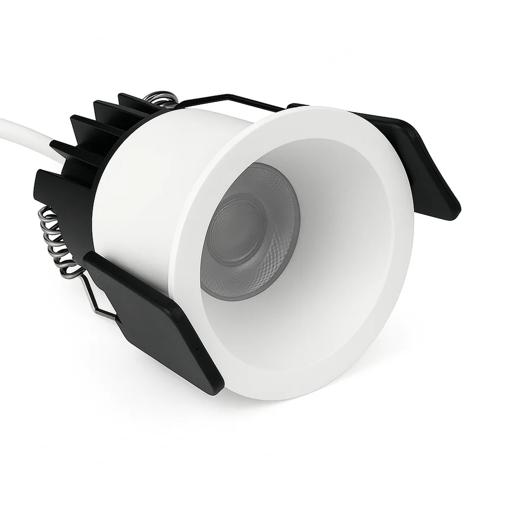 FX Waterproof Downlight – FX-5 Series Deep Anti-Glare Mini LED Downlight | 3W / 5W | Ø1.38" Cutout | 24° Beam | AC100–240V | CRI 95+ Full Spectrum | Precision Accent Lighting | White Housing | 4 / 10 Pack | Non-Dimmable