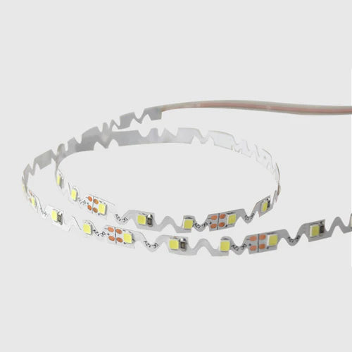 S Shape Bendable SMD2835 LED Strip Light, 5m Roll | 12V DC | 120 LEDs/m | 12W/m | White 3000K / 4000K / 6000K & Colors: Red / Green / Blue / Yellow / Pink | 6mm PCB | Flexible for Curves & Signage