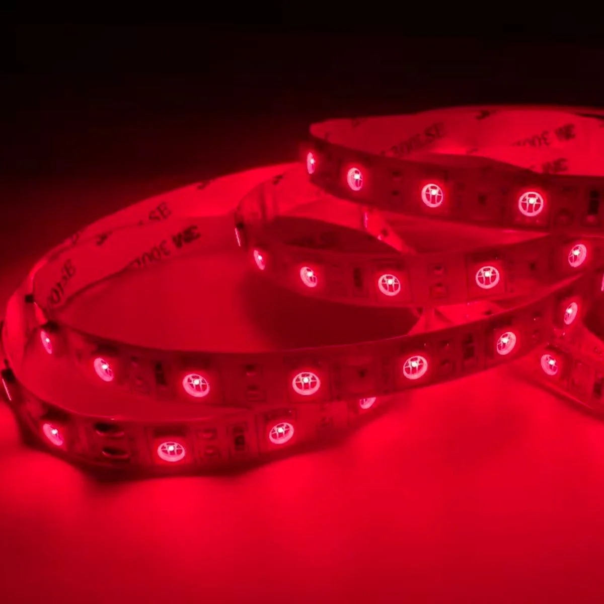660–670nm IP65 Waterproof DC12V-IR LED Strips-SMD2835/SMD5050-30/60/120/240 LEDs/m-5/50 Meters-Red Light Beauty, Body Care, Wellness Light, Skin Care