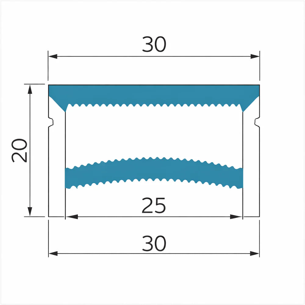 Q-TE Series 30×20mm Top Emitting LED Neon Housing | Max Strip Width ≤25mm | S3020 Silicone Neon Profile | 16.4FT/5M | Edge-Free Quick Install | Retail Store Window Lighting