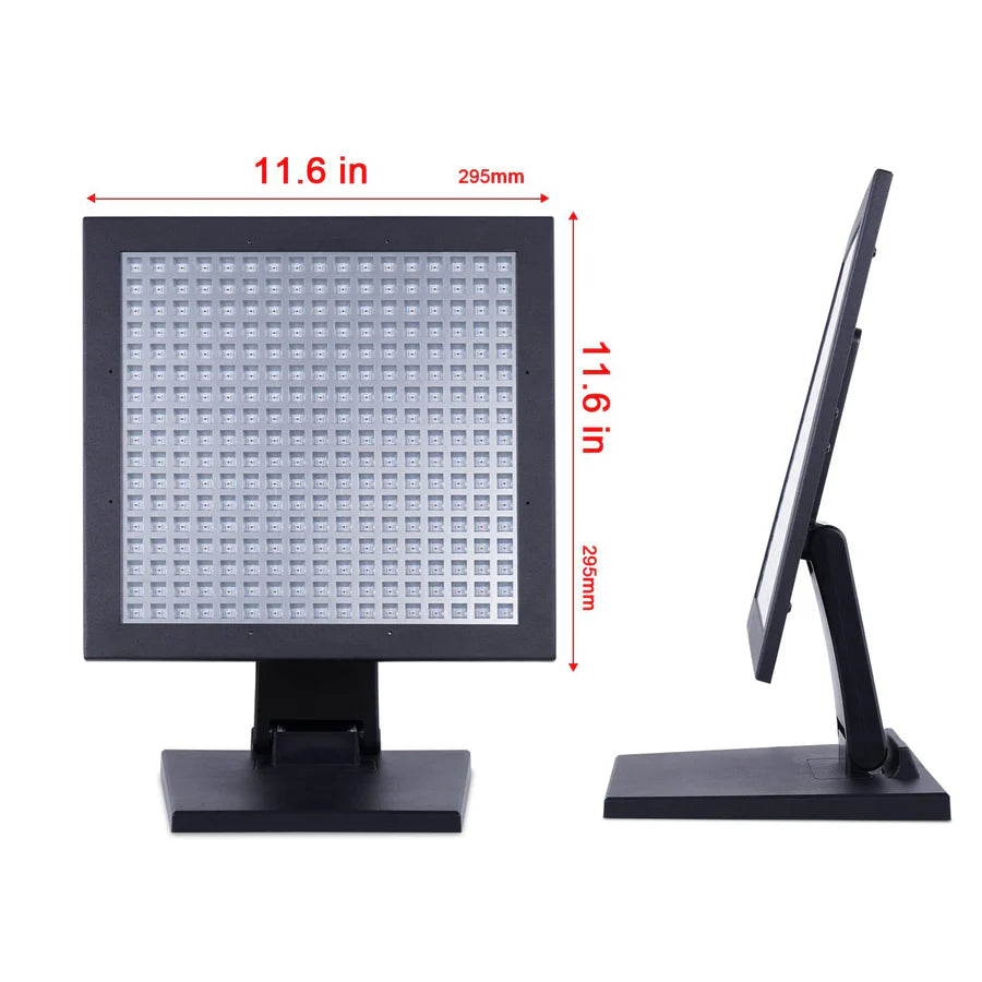 50W Blue Light Tanning Lamp – Blue Light 460–465nm | Dimmable Timer | AC100–240V | Aluminum Alloy + PC Cover | Blue / Desktop Stand | for Skin Tanning & Bronze Tone | Controller, Hook & Goggles Included | US / EU / UK / AU Plug