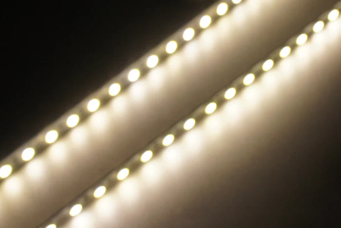 LightingWill SMD2835 4MM Wide Rigid LED Strip Light – DC12V / 24V | 12W/M | 120 LEDs/M | 4mm PCB | 1Meter Length | Warm White / Natural White / Daylight White / Cool White / Blue / Red / Green | High Brightness Indoor Lighting | 10 / 50PCS