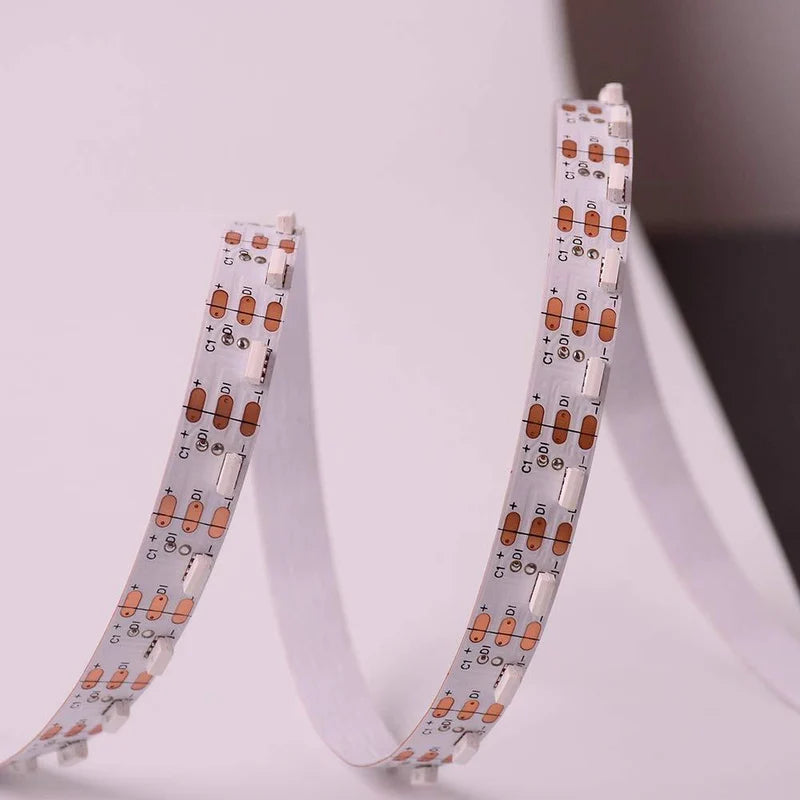 LightingWill WS2812 Side Emitting RGBIC LED Strip Light DC5V 12V 5mm PCB SMD4020 Individually Addressable 60 LEDs/m Non Waterproof Flowing LED Strip for Party Decoration DIY Lighting 5M 50M