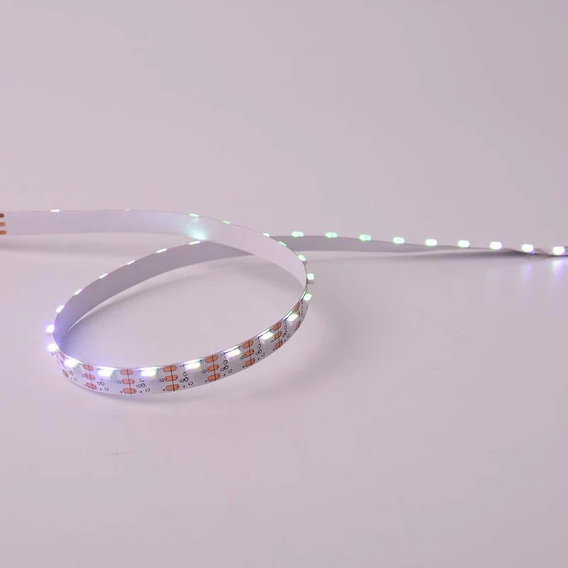 LightingWill WS2812 Side Emitting RGBIC LED Strip Light DC5V 12V 5mm PCB SMD4020 Individually Addressable 60 LEDs/m Non Waterproof Flowing LED Strip for Party Decoration DIY Lighting 5M 50M