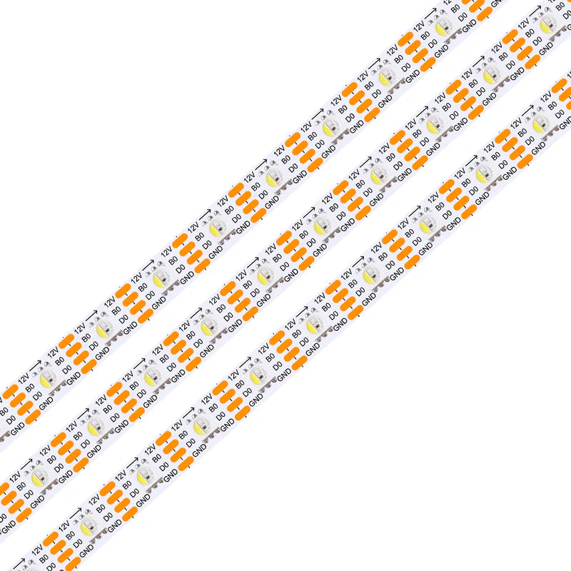 LightingWill WS2815 RGBWIC LED Strip Light DC12V RGB 3000K 4 in 1 SMD5050 Individually Addressable Breakpoint Resume 30 60 96 LEDs/m IP00 IP65 IP67 LED Strip for Party Decoration DIY Lighting 5M 50M
