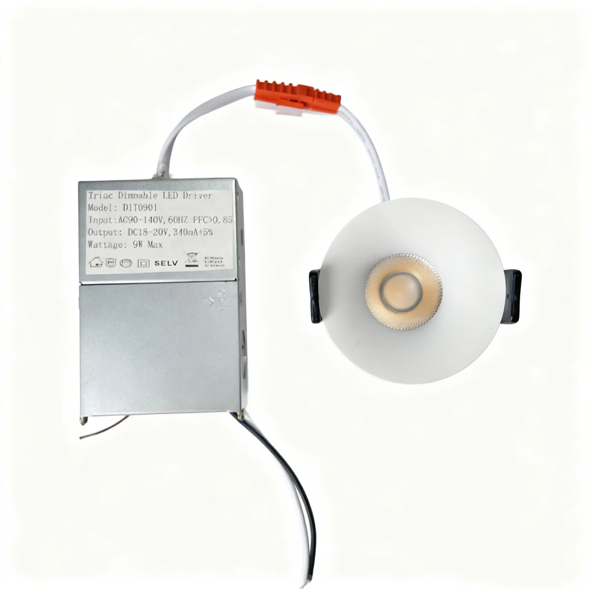 PRO Downlight PRO-1B Series Deep Recessed Anti-Glare Full Spectrum LED Downlight | AC 100–130V | 4 / 10 Pack | 7W / 9W / 12W | 5-CCT Adjustable | 24° Beam Angle | White Housing | CRI 95+ | Commercial Ceiling Recessed Lighting